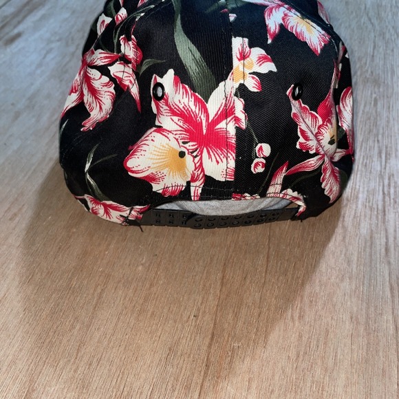 Vintage Floral Mel's Place Boca Raton Florida Trucker Rope Mesh Cap Hat Snapback - Picture 3 of 6